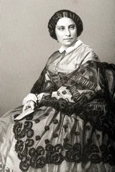 Madame Caroline Marie Felix Miolan-Carvalho (c.1827-95) Engraved by D.J. Pound from a Photograph, from 